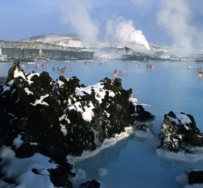 Island Blue Lagoon Winter